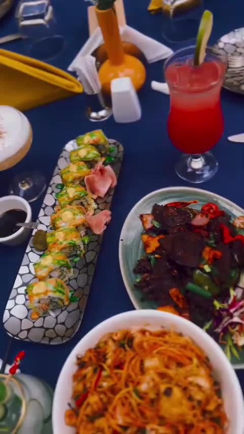 Sushi served at The Vue